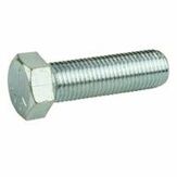 Medium Strength Fine Thread Grade-5 Steel Hex Cap Screw, Zinc