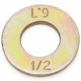 Grade-9 Thick Heat Treated Flat Washers SAE, Y-Zinc