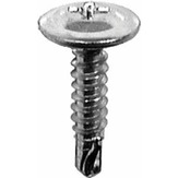 Phillips Round Washer Head Teks, Zinc