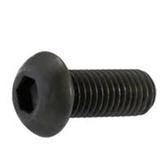 Button Head Socket Head Cap Screw, Black Oxide (Coarse Thread)