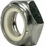 Thin Nylon Insert Lock Nuts, Fine Thread, 18-8 Stainless Steel