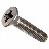 Flat Head Phillips Machine Screws, 18-8 Stainless Steel