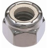 Metric Class 10 Nylon Lock Nut, Zinc (Fine Thread)