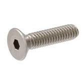 Flat Head Socket Head Cap Screws, 18-8 Stainless Steel (Coarse Thread)
