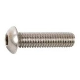 Button Head Socket Head Cap Screws, 18-8 Stainless Steel (Coarse Thread)
