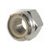 Nylon Insert Lock Nuts, Coarse Thread, 18-8 Stainless Steel